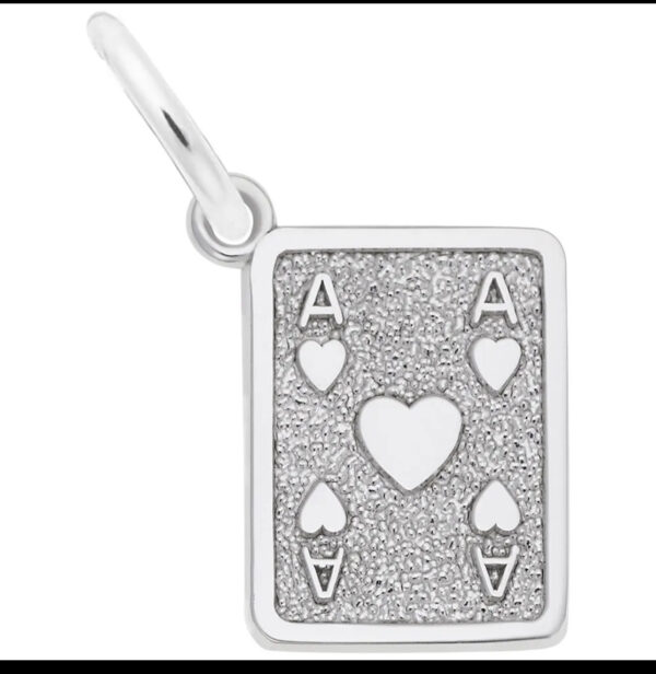 Ace of hearts charm