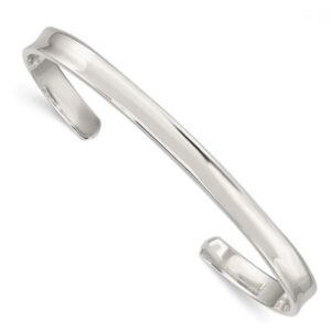 Sterling Silver 5mm Cuff Bangle