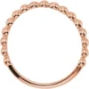 14 karat gold beaded stackable ring rose gold white gold yellow gold - Image 7